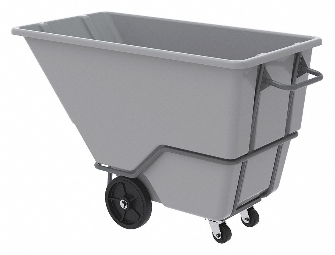 Tilt Truck: 27 cu ft Cubic Foot Capacity, 2, 000 lb Load Capacity, 68 in x 33 in x 42 in