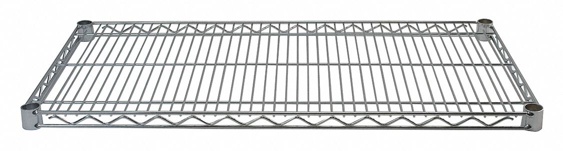 Chrome Wire Shelf, 18 x 36