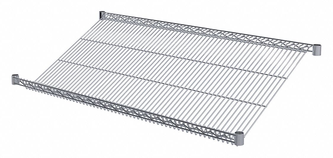 Chrome Wire Shelf, 24 x 48