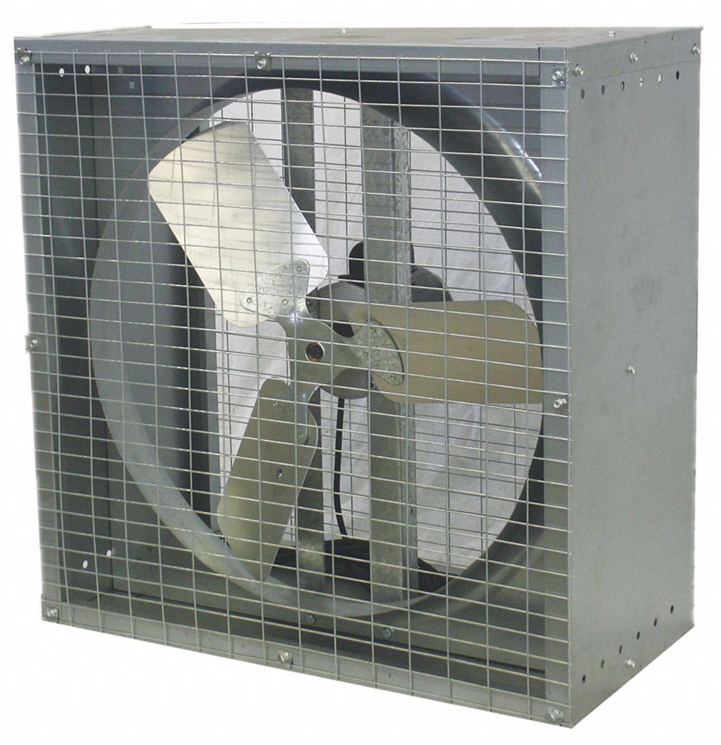 DAYTON Agricultural Exhaust Fan, Direct Drive, Assembled, 24 in