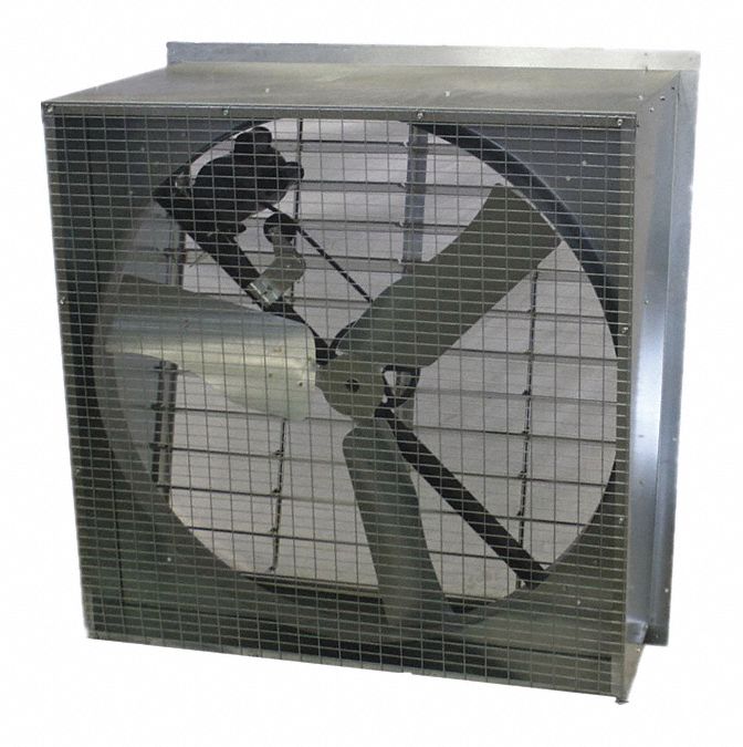 Agricultural Exhaust Fan: Belt Drive, 48 in Blade, 1 hp, Totally Enclosed Air Over, 21, 100 cfm, 1 ph