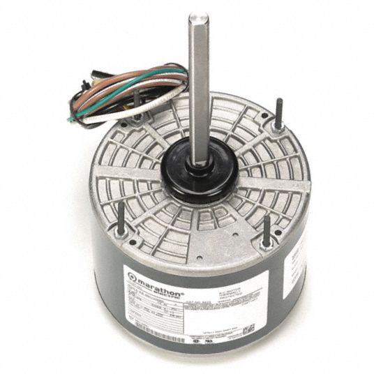 MARATHON MOTORS, Stud Mount, Open Air-Over, Condenser Fan Motor - 44YU89|048A11O2055 Grainger