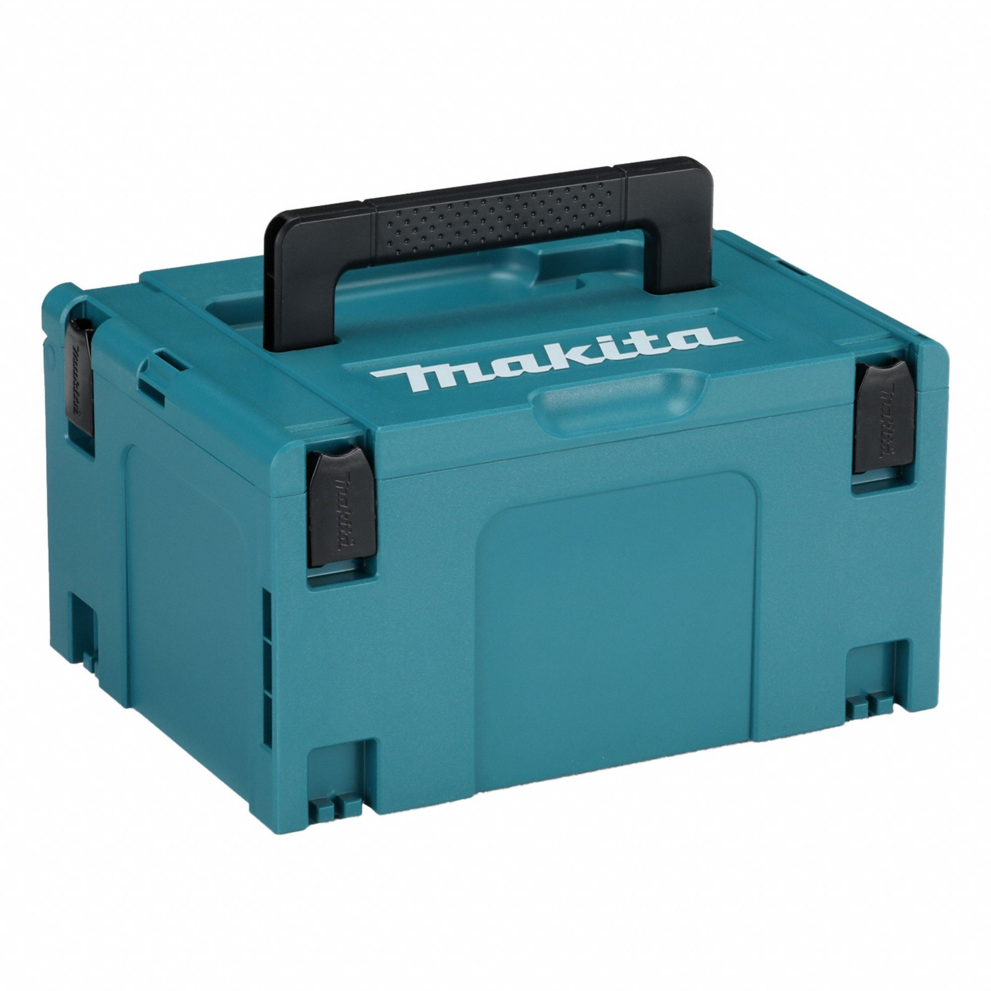 Tool Case: 15 1/2 in W 5/16 in D 8 1/2 in H, Plastic, Teal, Hinged Lid, 0 Compartments