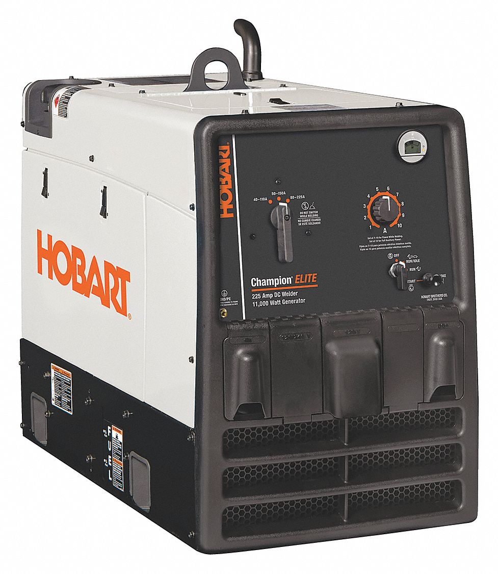 HOBART Engine Driven Welder, Champion Elite Series, 11,000 W, Kohler