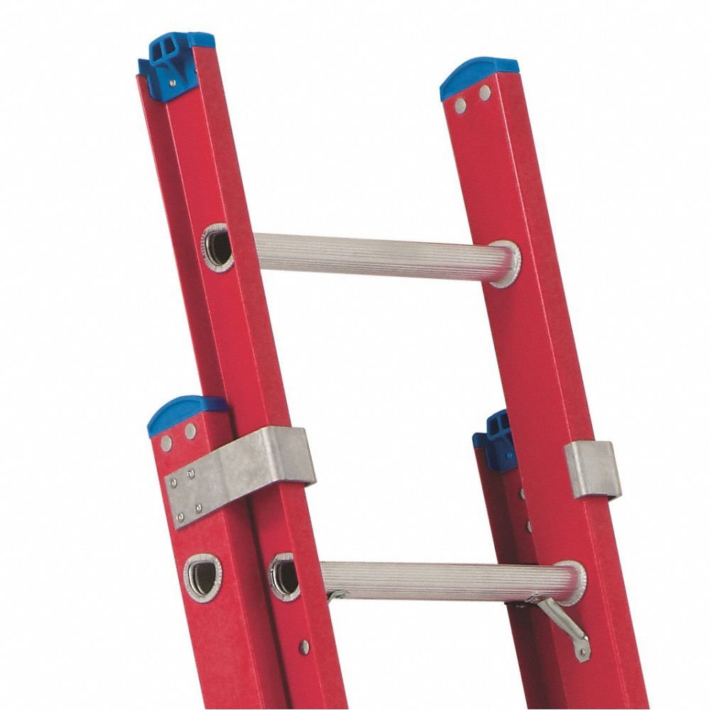 WESTWARD Extension Ladder 20 ft Industry Ladder Size, 17 ft Extended