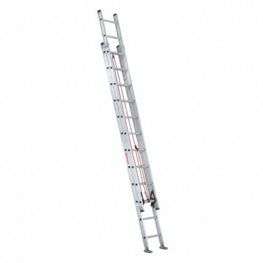 WESTWARD, 24 ft Ladder Size, Aluminum, Extension Ladder - 44YY46|44YY46 ...