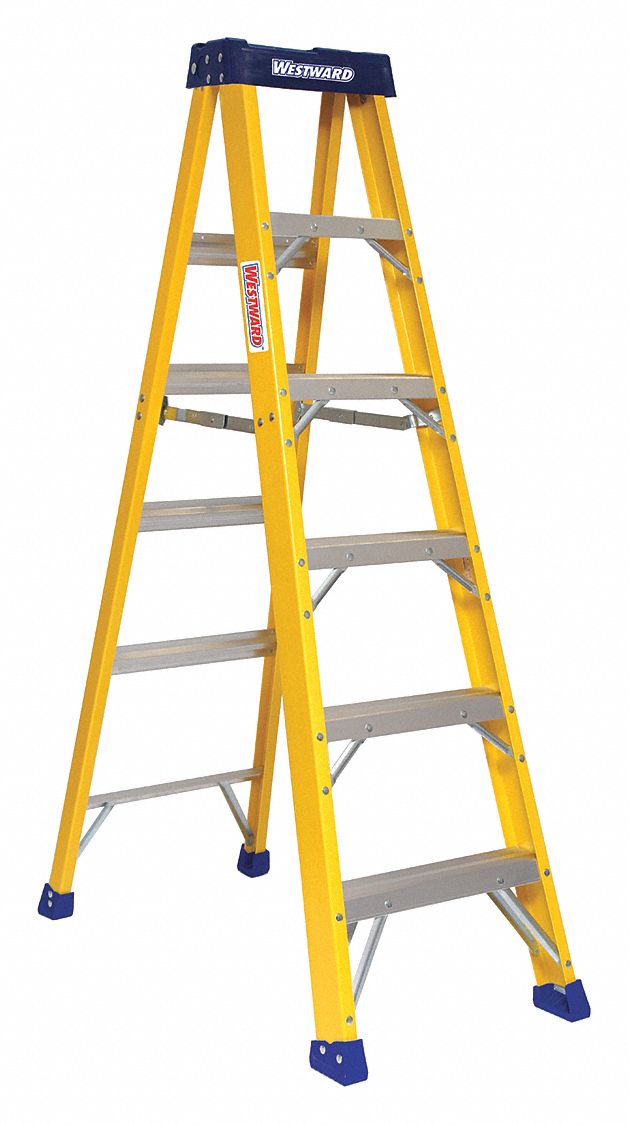 STEPLADDER,FIBERGLASS,IAA,6 FT.