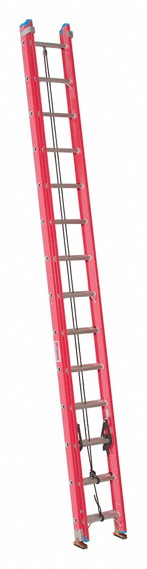 EXTENSION LADDER,FIBERGLASS,25 FT., IA