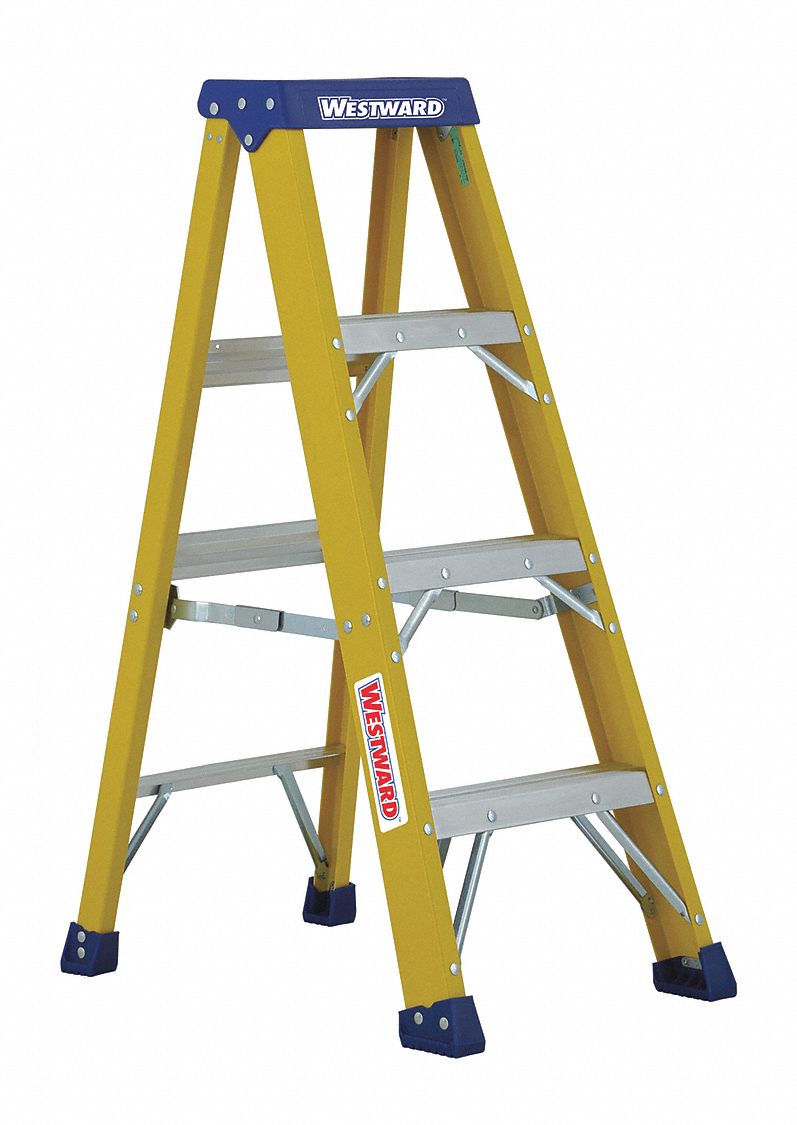 STEPLADDER,FIBERGLASS,IAA,4 FT.