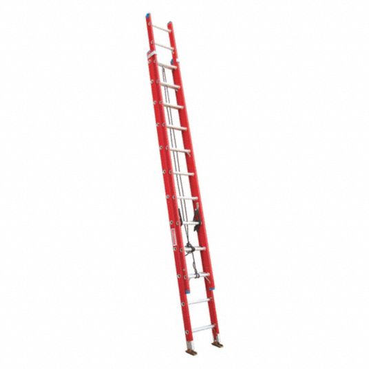 WESTWARD, 24 ft Industry Ladder Size, 21 ft Extended Ladder Ht ...