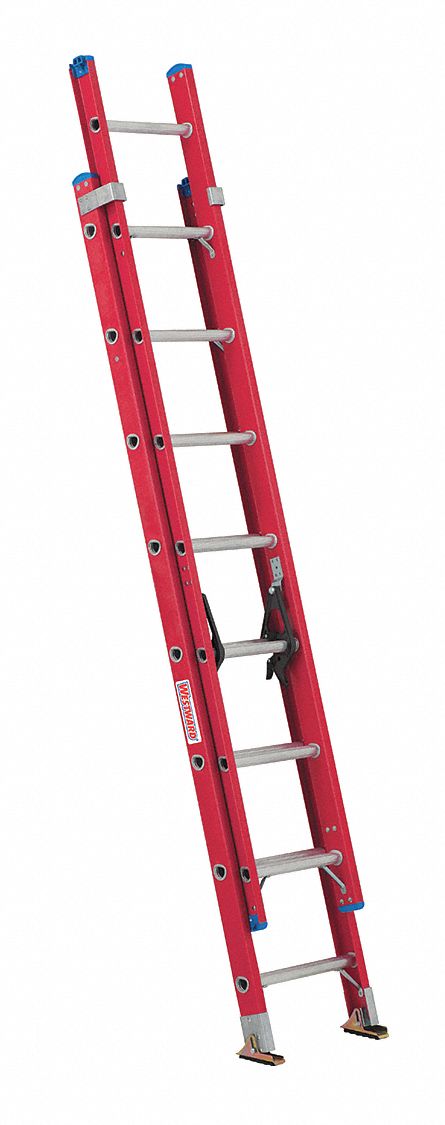 EXTENSION LADDER,FIBERGLASS,13 FT., IA