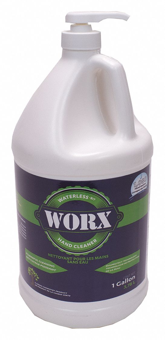 WORX Orange, Liquid, Hand Cleaner, 1 gal, Jug, None, PK 4 44YY6926