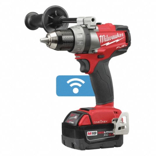 MILWAUKEE Cordless Drill/Driver Kit, 1/2 in Chuck Size 44YY81270522