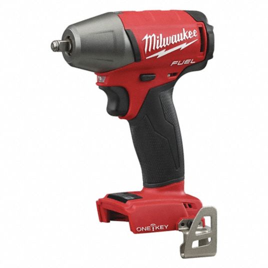 MILWAUKEE Impact Wrench: 3/8 in Square Drive Size, 210 ft-lb Fastening ...