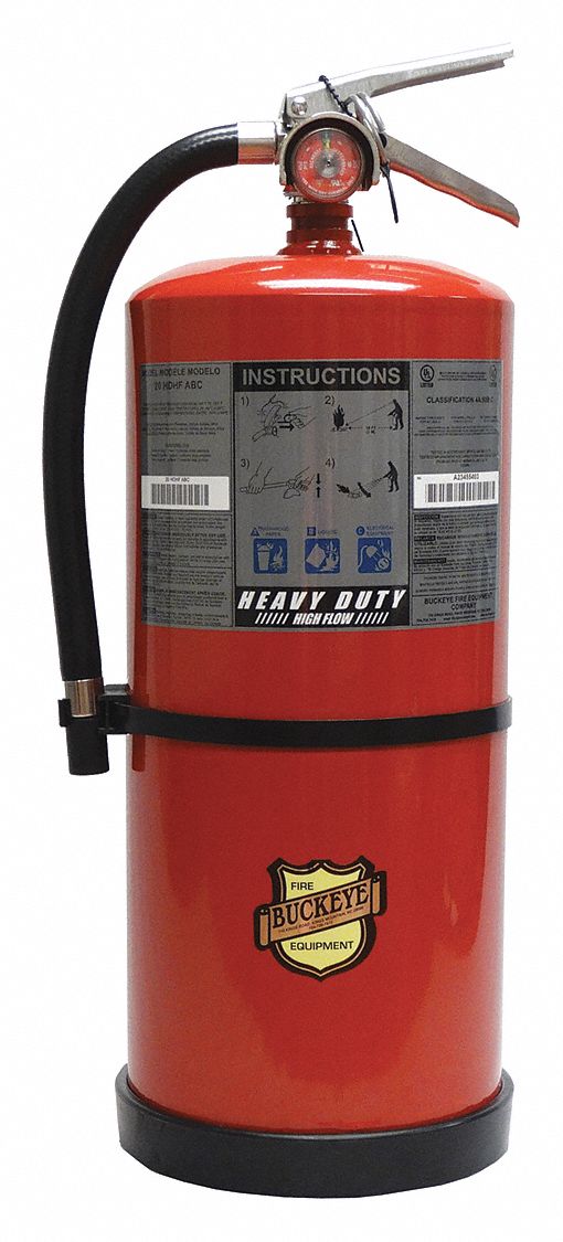 BUCKEYE, 20 lb Extinguisher Capacity, 4A:60B:C, Fire Extinguisher ...