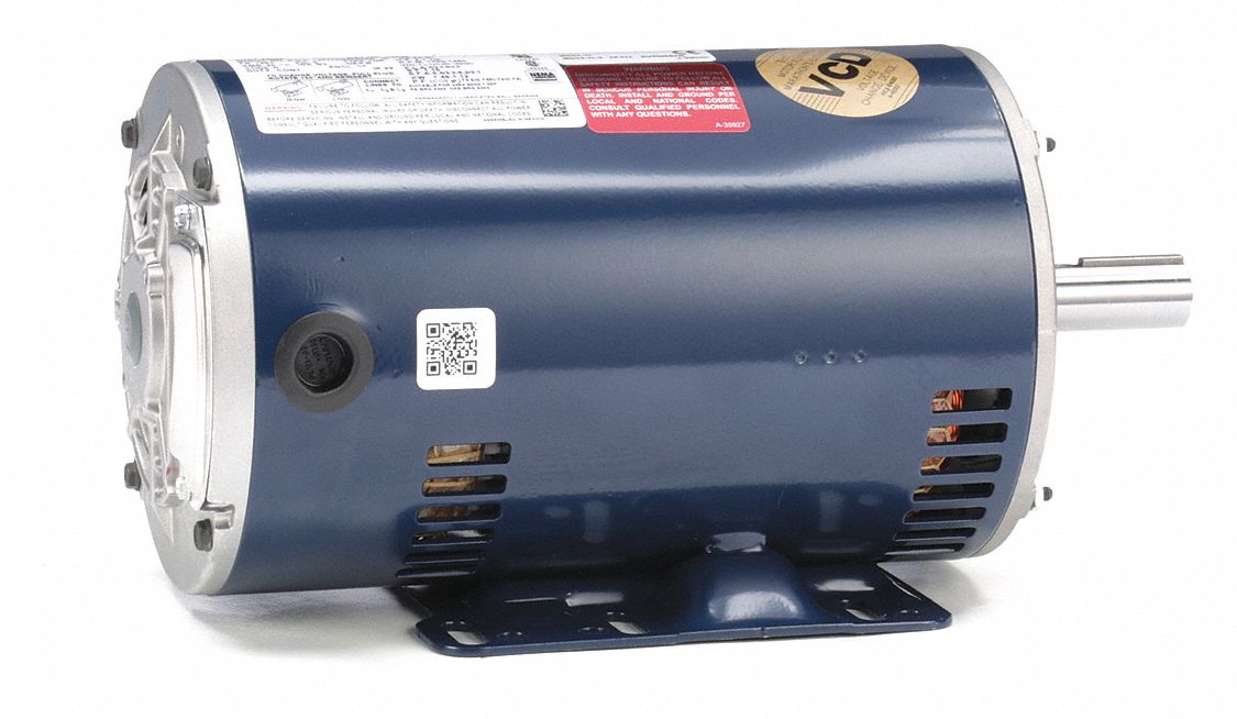 General Purpose Motor: Open Drip Proof, Rigid Base Mount, 2 HP, 1750 rpm Nameplate RPM, Auto