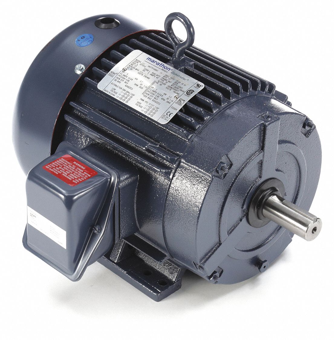 General Purpose Motor: Totally Enclosed Fan Cooled, Rigid Base Mount, 5 HP