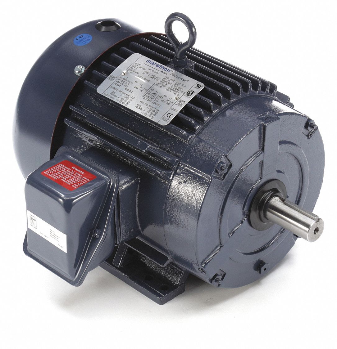 General Purpose Motor: Totally Enclosed Fan Cooled, Rigid Base Mount, 2 HP