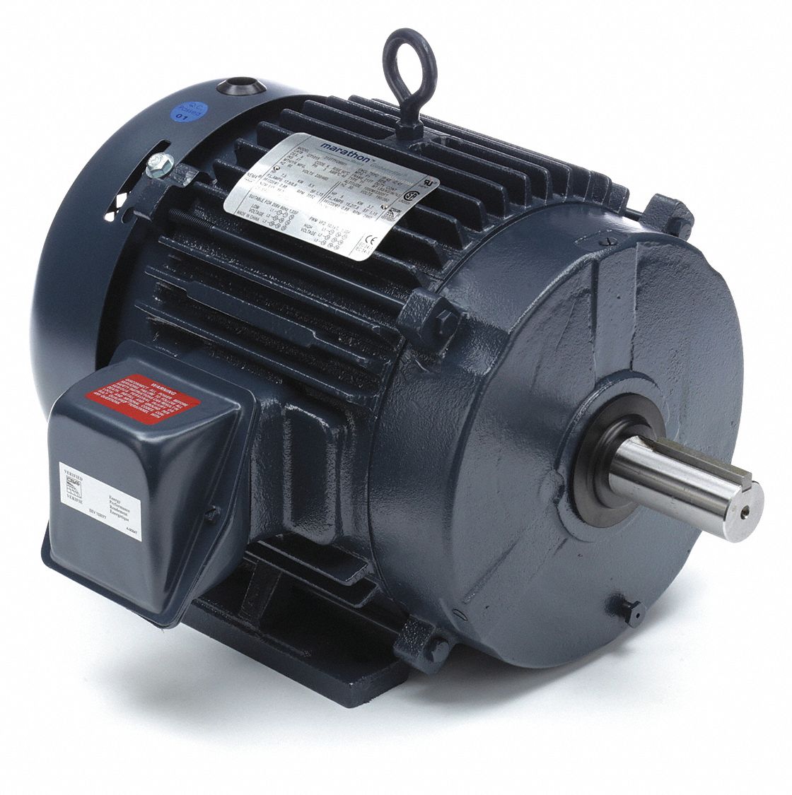 General Purpose Motor: Totally Enclosed Fan Cooled, Rigid Base Mount, 7 1/2 HP