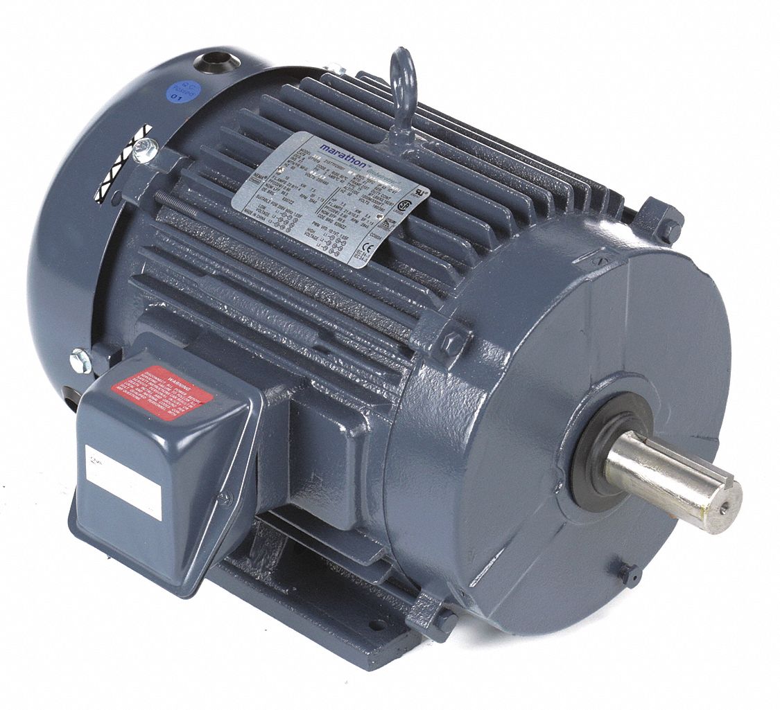 General Purpose Motor: Totally Enclosed Fan Cooled, Rigid Base Mount, 10 HP