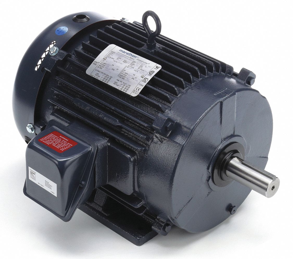General Purpose Motor: Totally Enclosed Fan Cooled, Rigid Base Mount, 5 HP