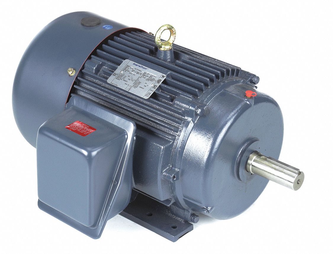 General Purpose Motor: Totally Enclosed Fan Cooled, Rigid Base Mount, 15 HP, 575V AC