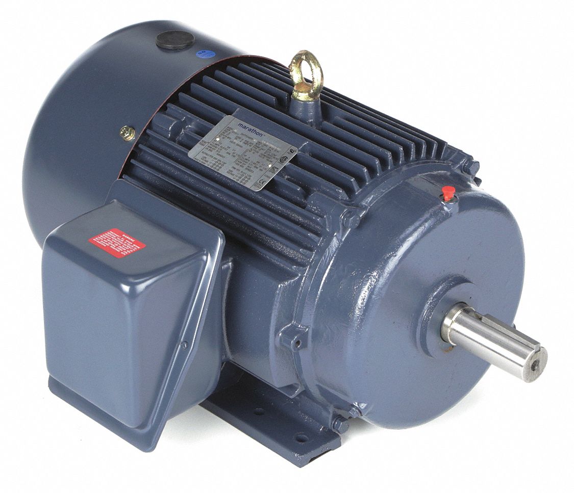 General Purpose Motor: Totally Enclosed Fan Cooled, Rigid Base Mount, 7 1/2 HP
