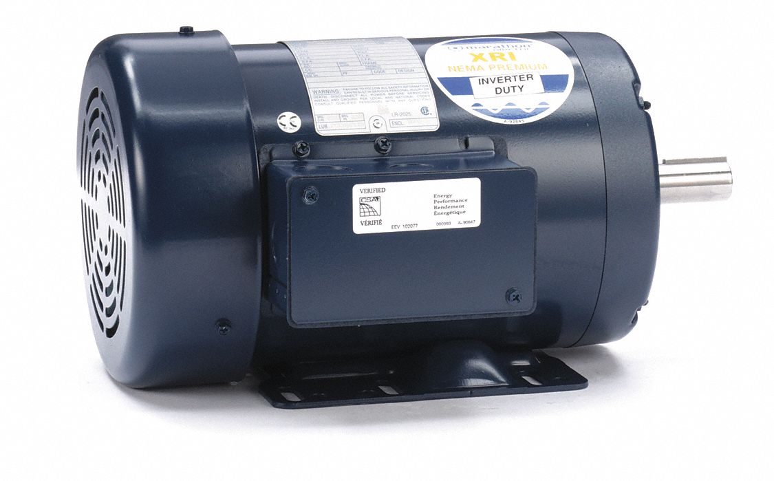 General Purpose Motor: Totally Enclosed Fan Cooled, Rigid Base Mount, 1 HP, 230/460V AC
