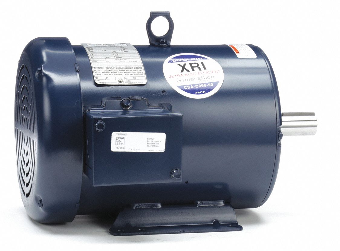 General Purpose Motor: Totally Enclosed Fan Cooled, Rigid Base Mount, 2 HP