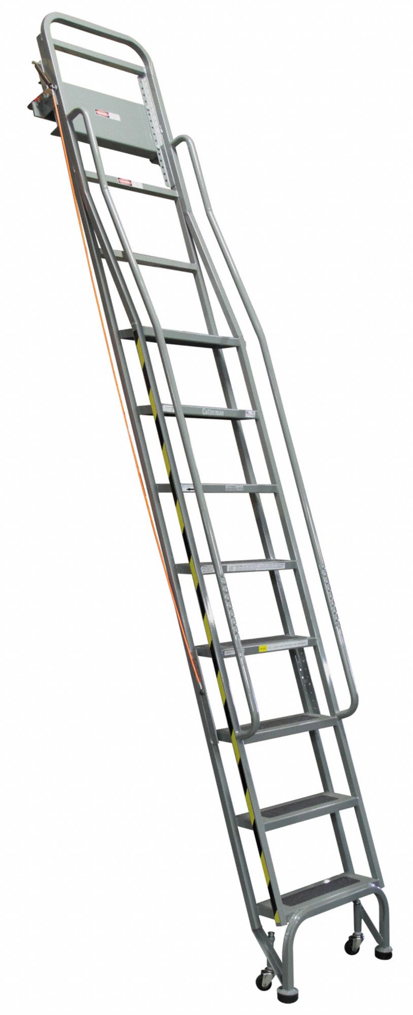 COTTERMAN Stationary Dual Track Ladder 105 in to 115 in, 80 in Top