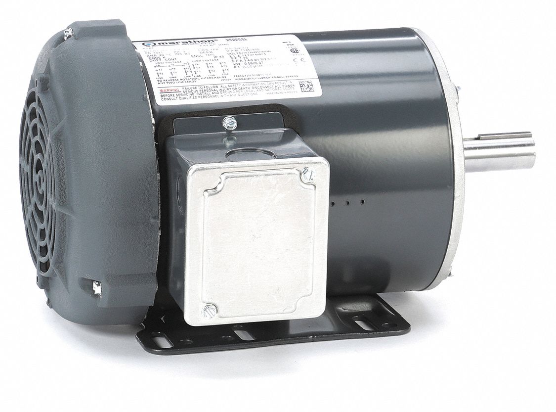 MOTEUR,3/4 HP,1145 TR/MIN,230/460V,143T