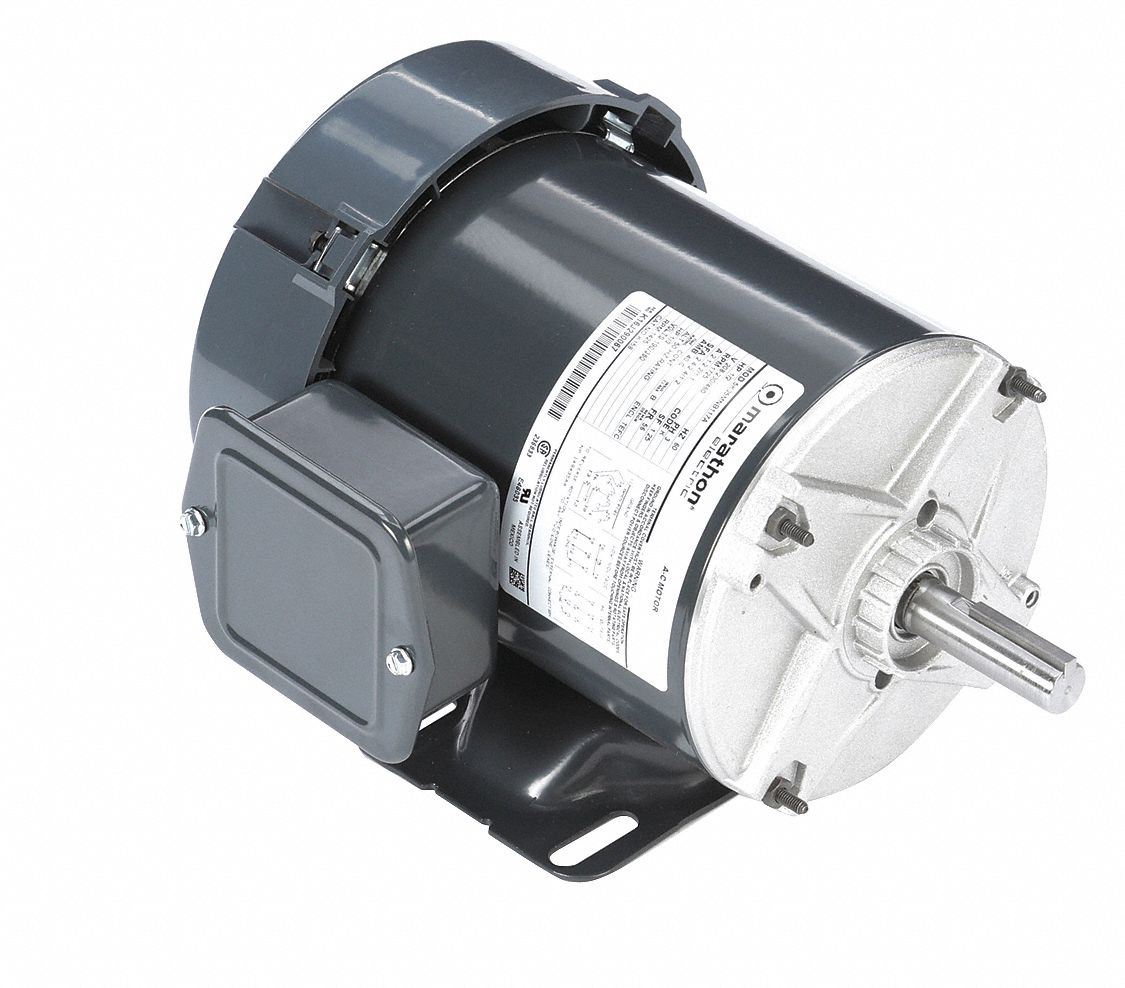 Rigid Mount 230 V 1800 rpm TEFC Enclosure 48 Frame Marathon Electric H243 60 Hz 1/4 hp 1 ph General Purpose Motor 