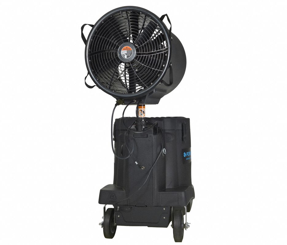 POWER BREEZER Portable Misting Cooler, 110 V AC, 85 gal Water Capacity