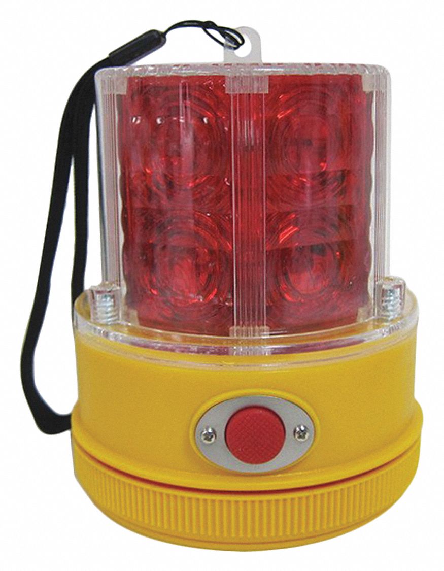 WARNING LIGHT, HIGH IMPACT PLASTIC, 60 FLASHES PER MINUTE, LED