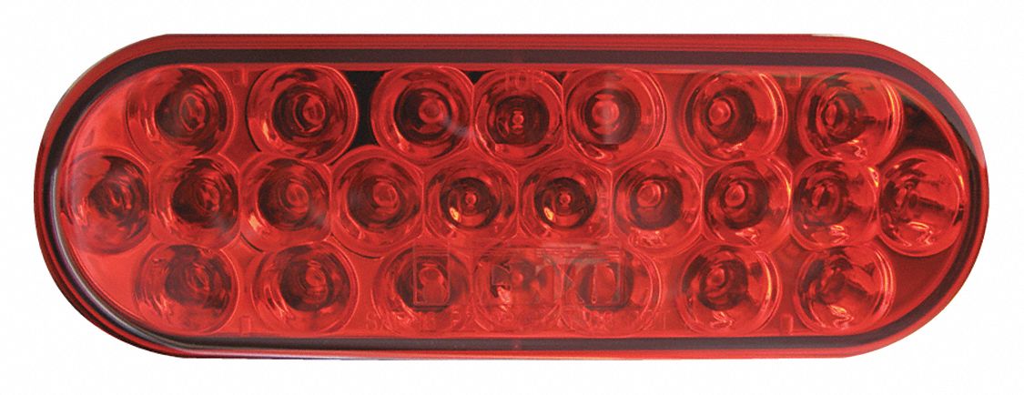 LAMP MARKER OVAL LED 24D RED