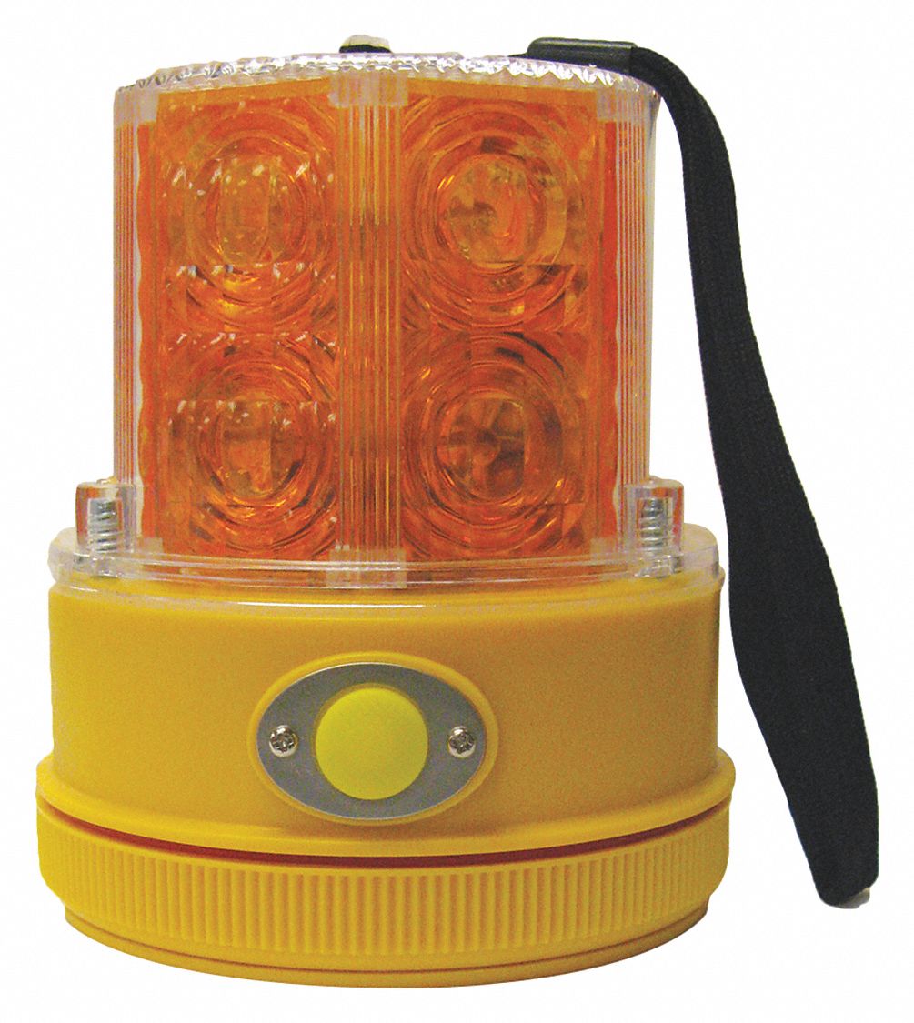 WARNING LIGHT, HIGH IMPACT PLASTIC, 60 FLASHES PER MINUTE, LED