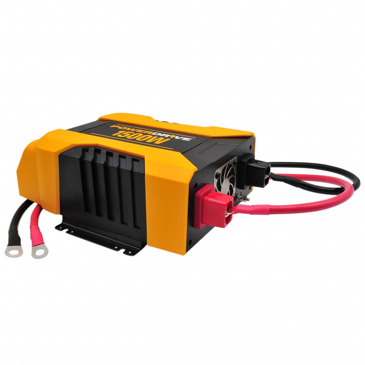 POWER DRIVE Inverter, 115VAC, 12VDC, 4Outlet 44ZE67PD1500 Grainger