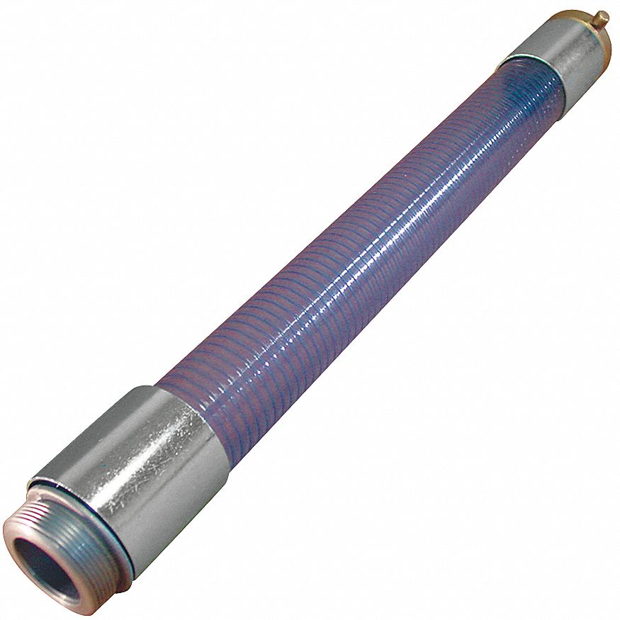 Food/Beverage Hose: 1 1/2 in Hose Inside Dia., 85 psi, Clear, 20 ft Hose Lg, PVC