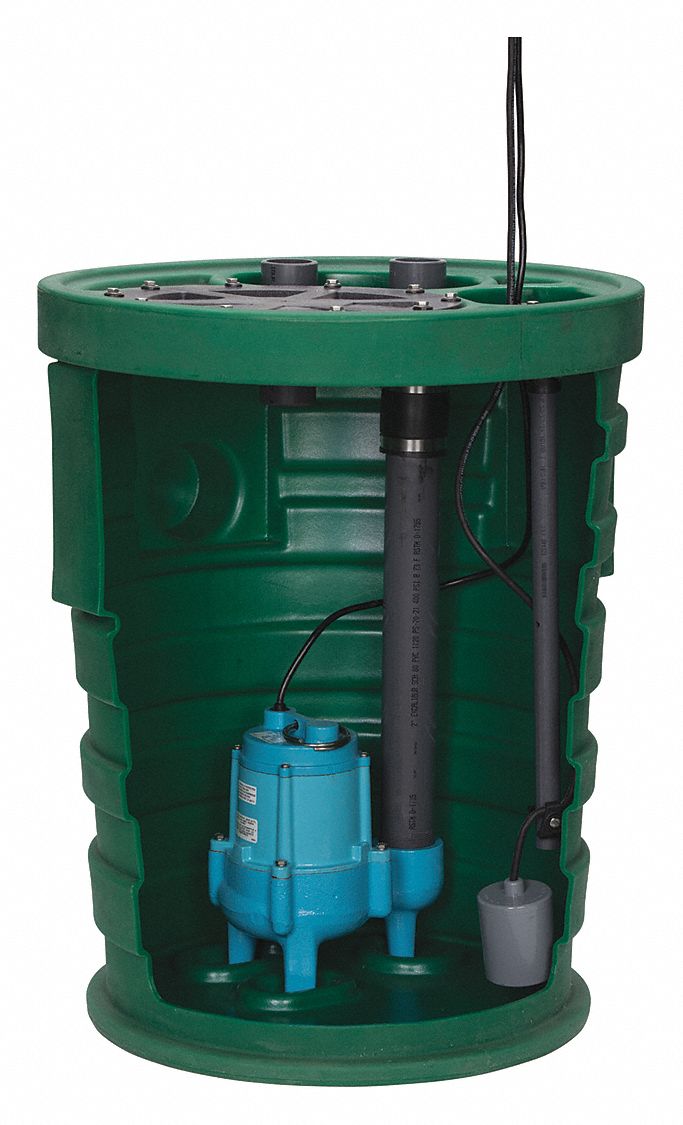 SEWAGE EJECTOR SYSTEM,1/2 HP,120V AC