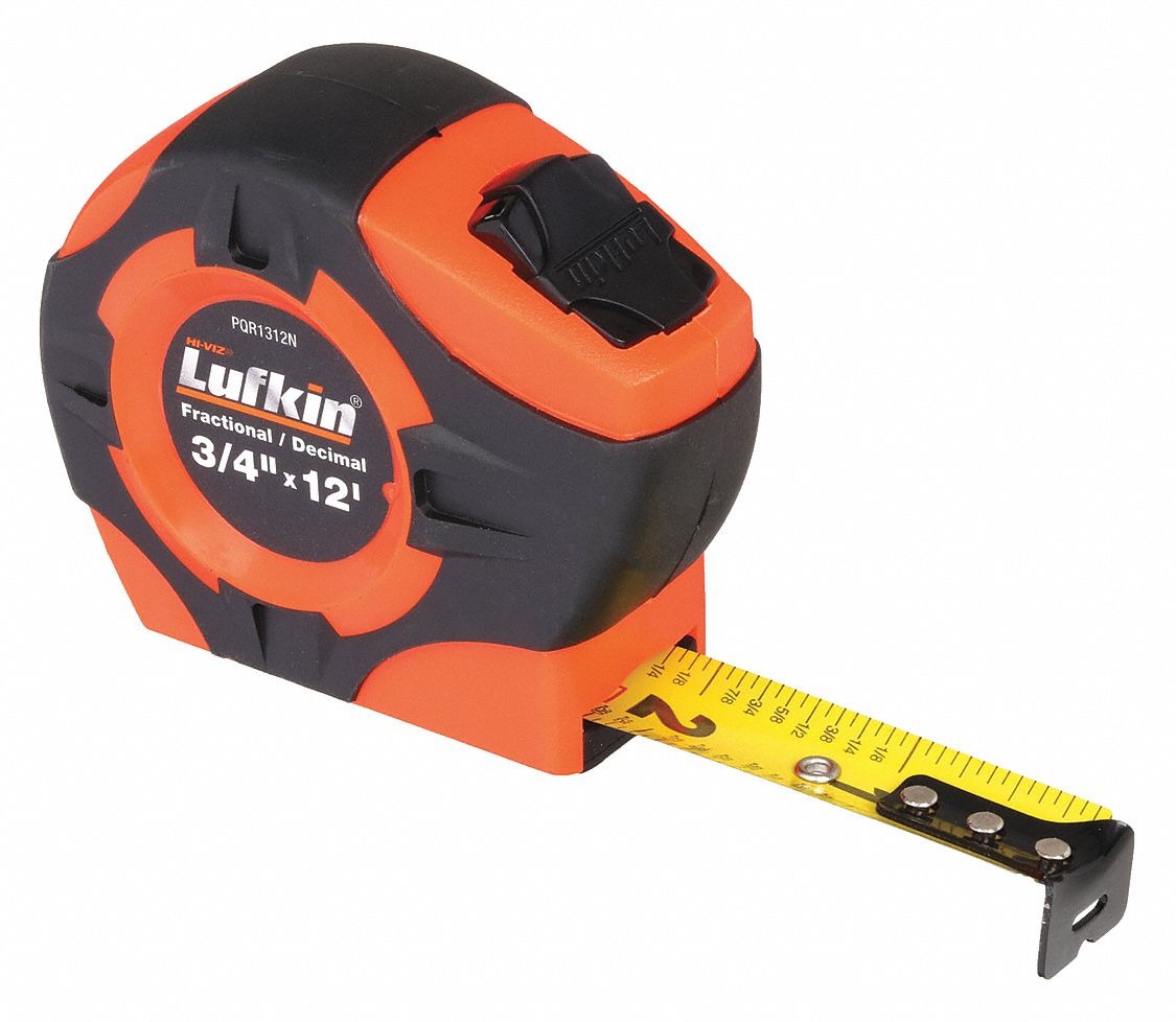 Genuine Joe GJO11972 12 ft. Tape Measure Black & Red