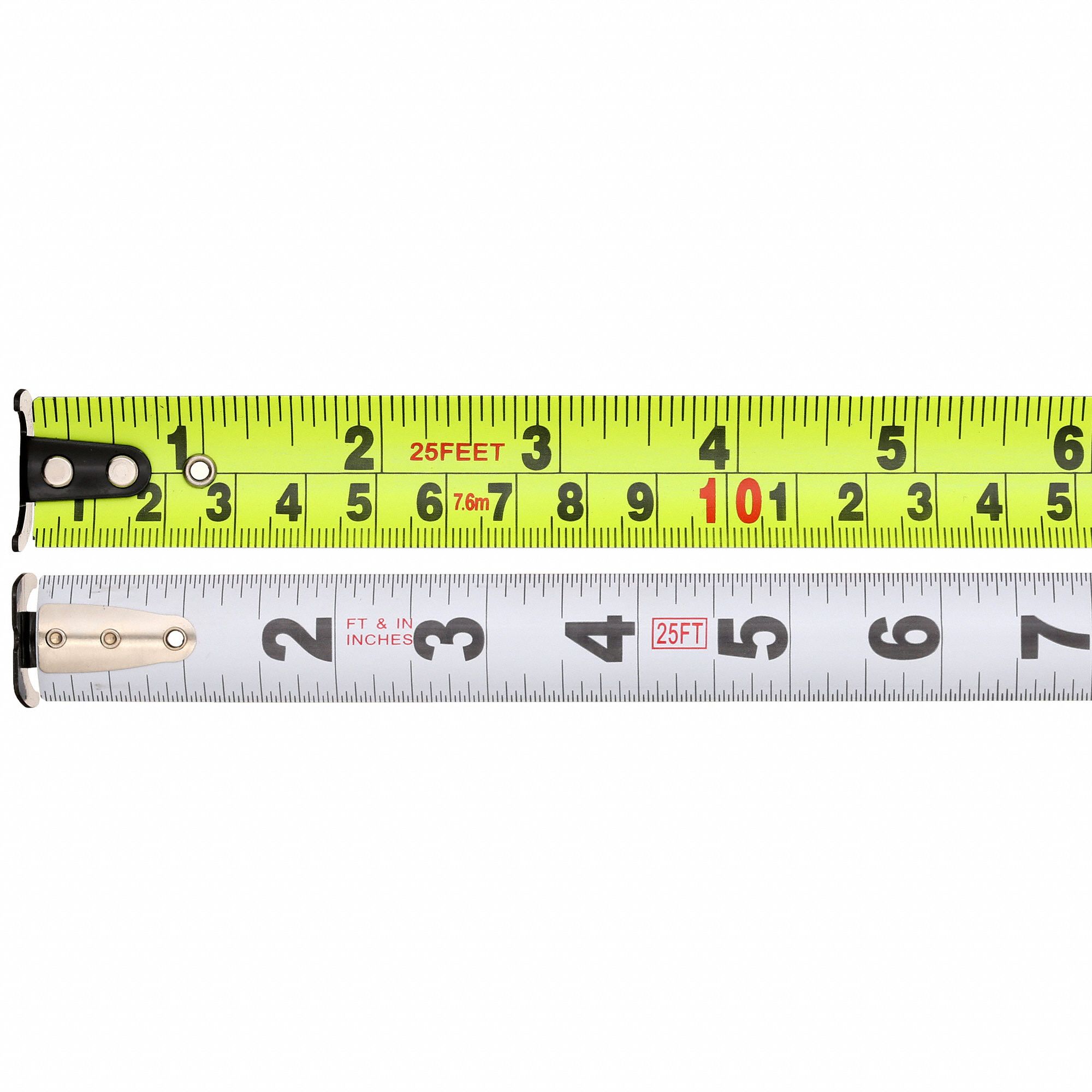 KESON 25 ft Steel SAE/Metric Tape Measure, Orange - 44ZK07|PG18M25UB ...