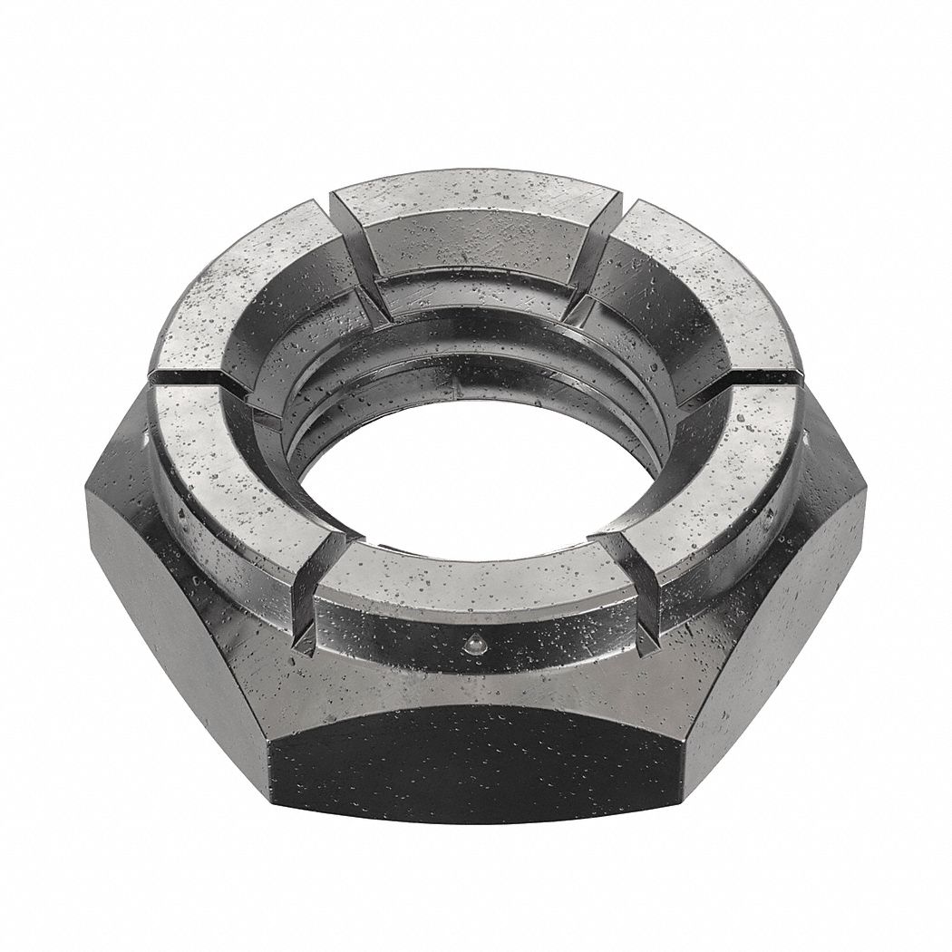 Lock Nut: Flex Top, Jam Hex, 5/8"-11 Thread Size, Steel, Grade 2, Black Oxide, 9/64 in Hex Ht, 50 PK
