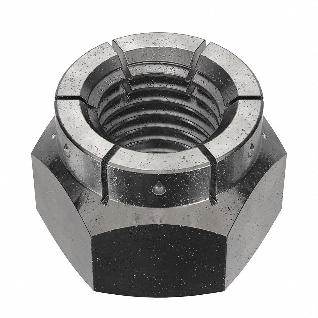 Lock Nut: Flex Top, Std Hex, 5/16"-24 Thread Size, Steel, Grade 2, Black Oxide, 100 PK