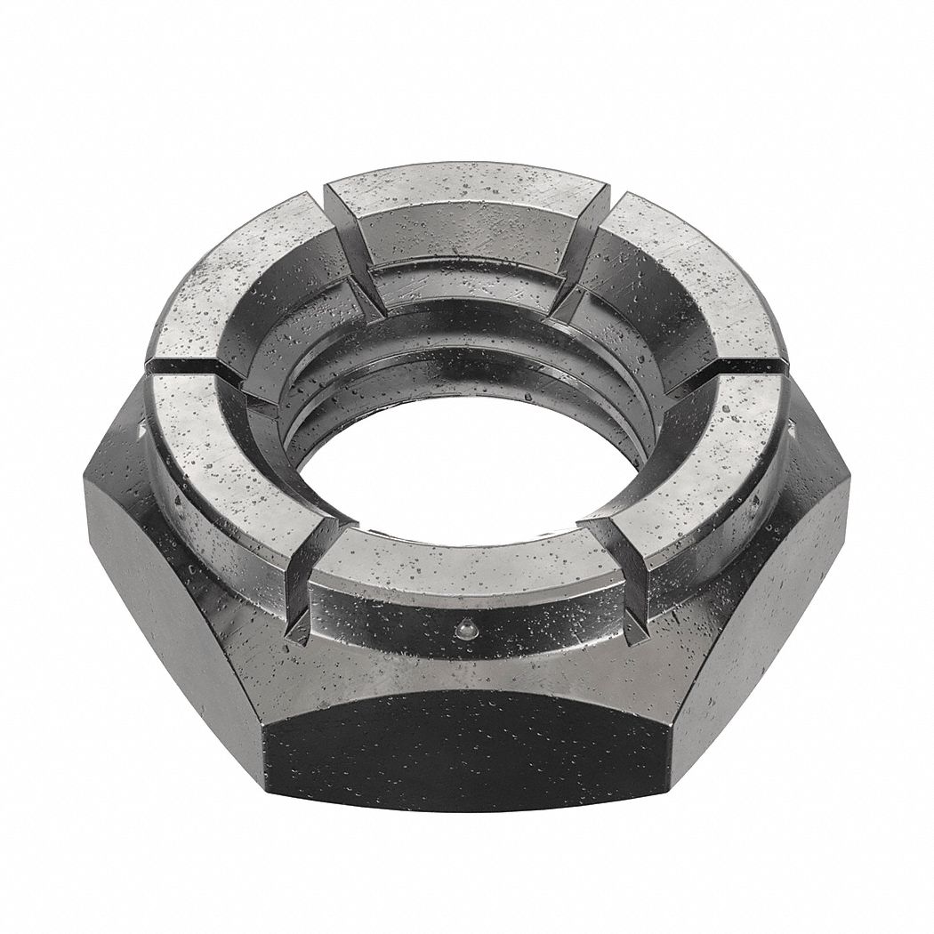 Lock Nut: Flex Top, Jam Hex, 1/2"-13 Thread Size, Steel, Grade 2, Black Oxide, 3/4 in Hex Wd, 75 PK