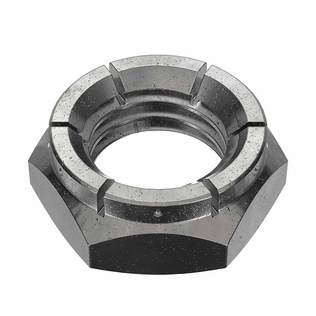 Lock Nut: Flex Top, Jam Hex, 3/4"-10 Thread Size, Steel, Grade 2, Black Oxide, 5/32 in Hex Ht, 35 PK