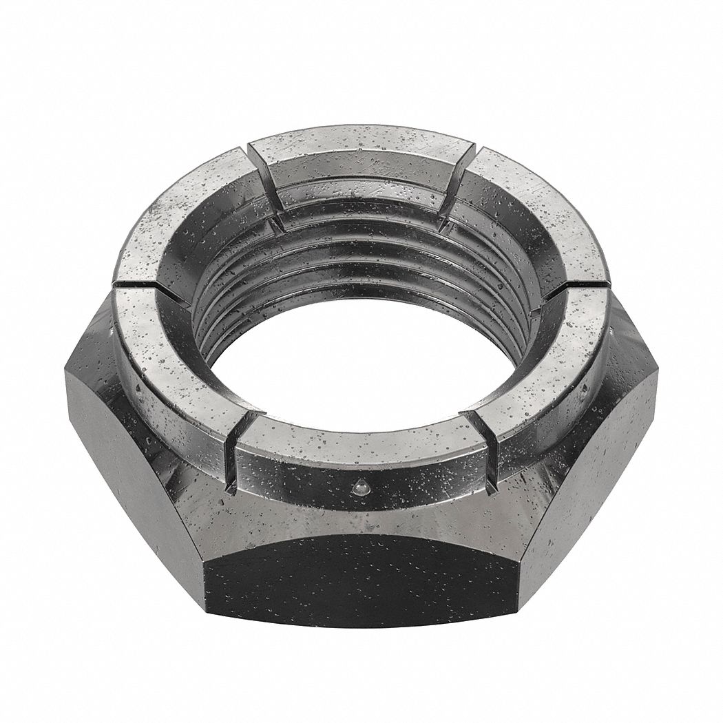 Lock Nut: Flex Top, Jam Hex, 3/4"-16 Thread Size, Steel, Grade 2, Black Oxide, 5/32 in Hex Ht, 35 PK