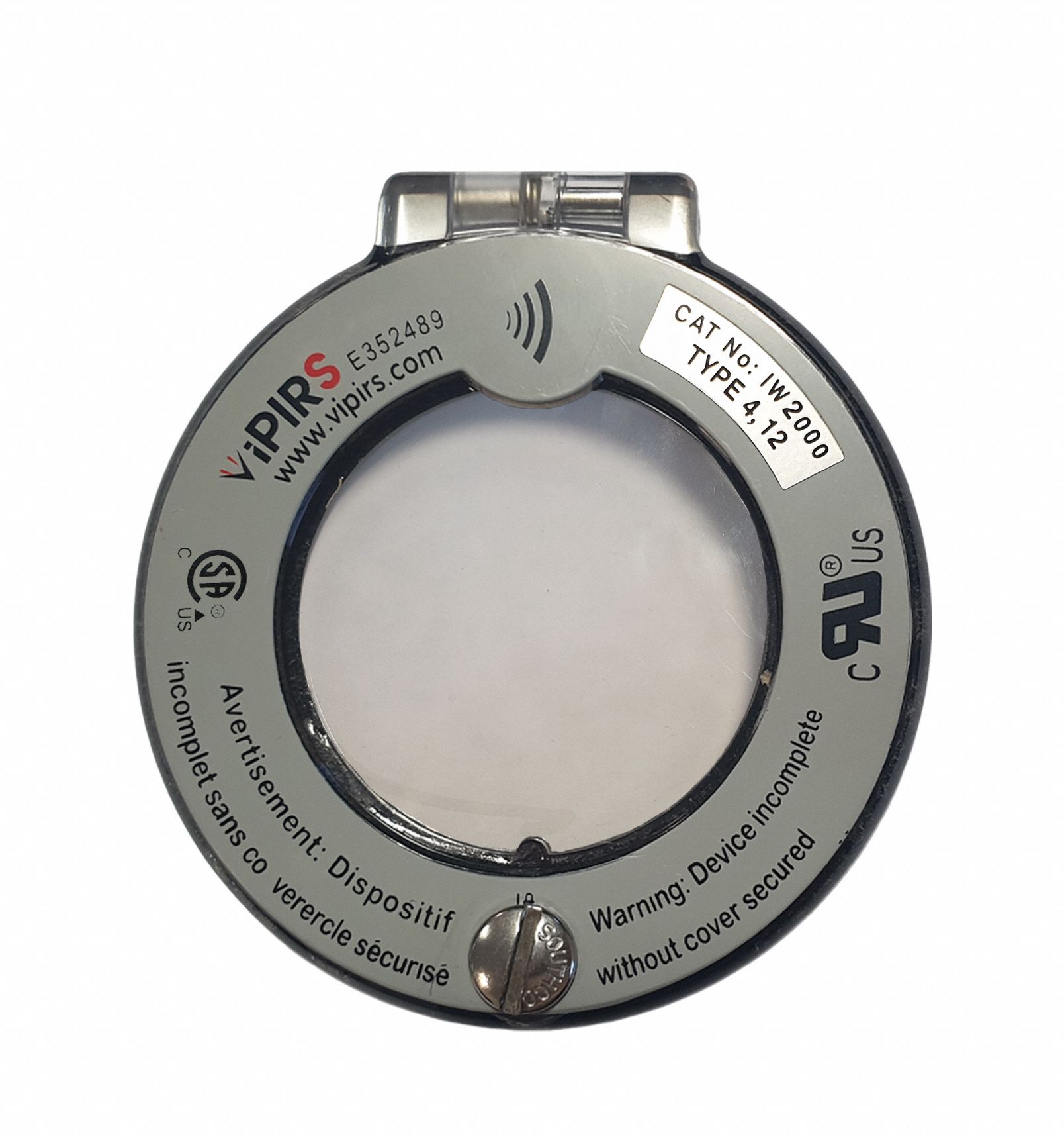 VIPIRS Infrared Window: Viewing Panes, 2,552°F Optic Max Temp, Aluminum, Crystal, IP65 (MPN IW2000). Key specifications — Brand: VIPIRS.