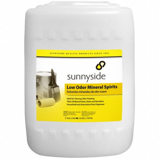 SUNNYSIDE Low Odor Mineral Spirits Pail, Oil, 5 gal Container 44ZU14