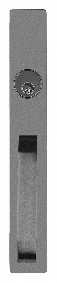 Mechanical Exit Device Trim: 48 in Max Door Wd, Aluminum