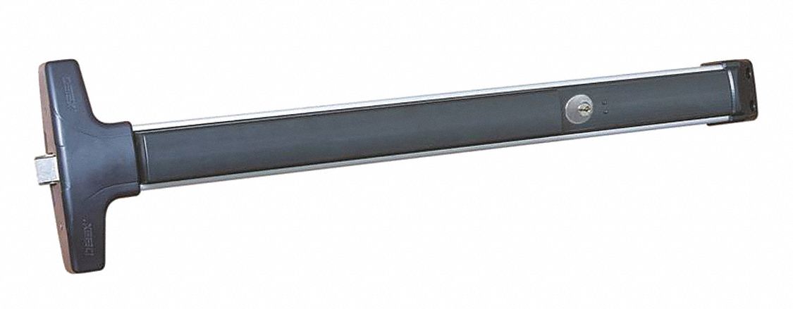 Exit Device: 36 in Max Door Wd, Black